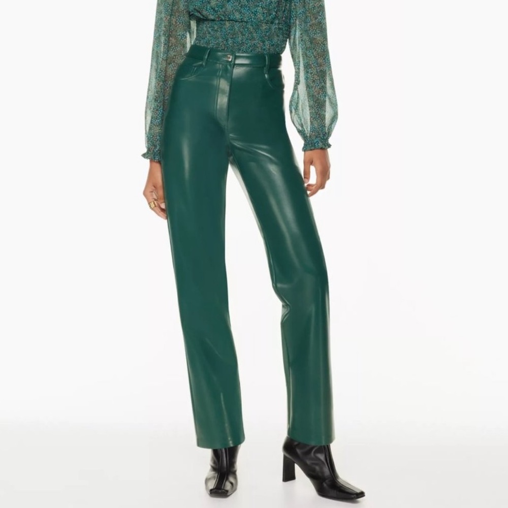 Wilfred The Melina™ Pant High-Waisted Vegan Leather Pants - RARE (Suave green)